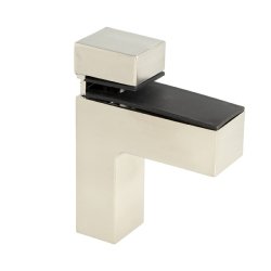 Glashyldeholder 4-40mm Glastykkelse - Rustfri Stl Look