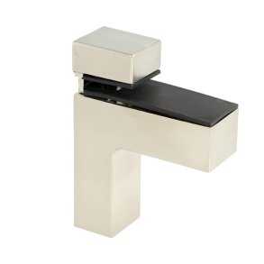 Glashyldeholder 4-40mm Glastykkelse - Rustfri Stl Look