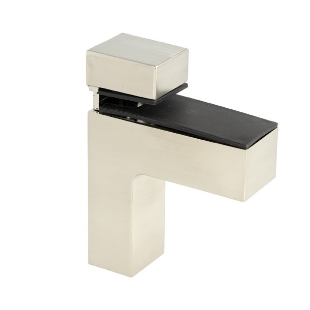 Glashyldeholder 4-40mm Glastykkelse - Rustfri Stl Look