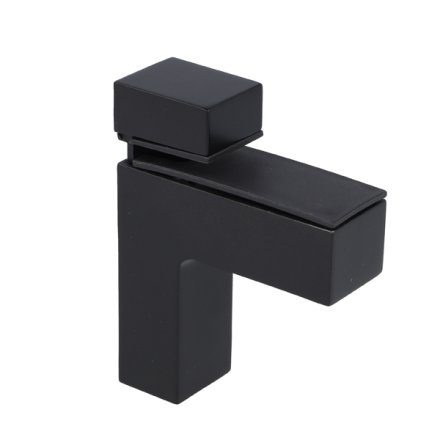Glashyldeholder 4-40mm Glastykkelse - Sort Finish