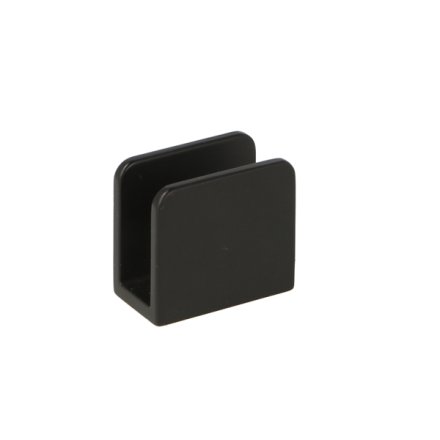 Glashyldeholder 4-8mm Glastykkelse - Sort Finish