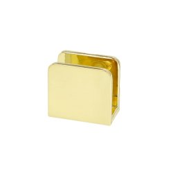 Glashyldeholder 4-8mm Glastykkelse - Messing Finish