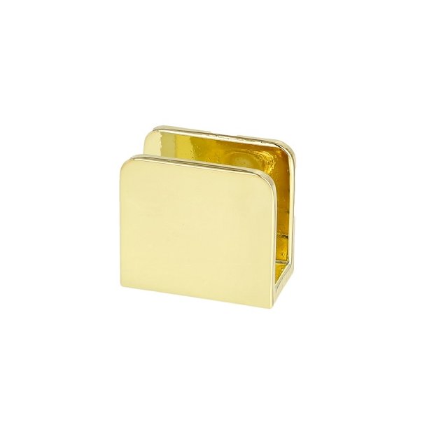 Glashyldeholder 4-8mm Glastykkelse - Messing Finish