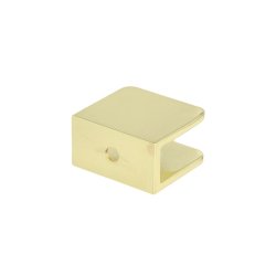 Glashyldeholder 4-8mm Glastykkelse - Messing Finish