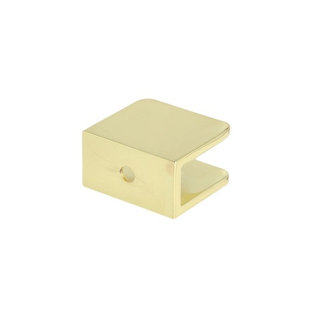 Glashyldeholder 4-8mm Glastykkelse - Messing Finish