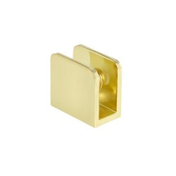 Glashyldeholder 4-8mm Glastykkelse - Messing Finish