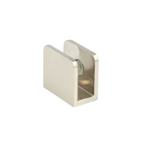 Glashyldeholder 4-8mm Glastykkelse - Brstet Stl Finish