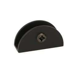 Glashyldeholder 4-8mm Glastykkelse - Sort Finish