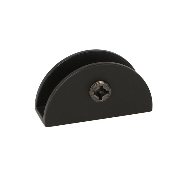 Glashyldeholder 4-8mm Glastykkelse - Sort Finish