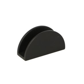 Glashyldeholder 4-8mm Glastykkelse - Sort Finish