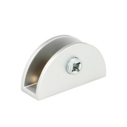 Glashyldeholder 4-8mm Glastykkelse - Aluminium Finish