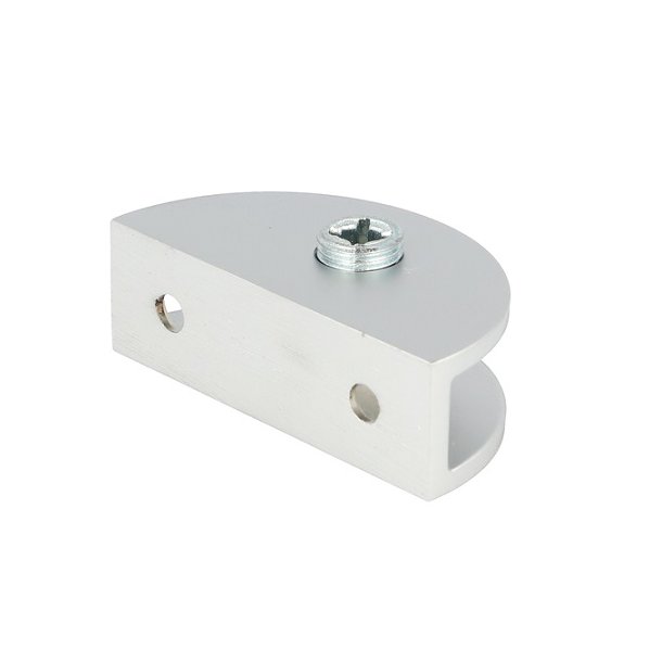 Glashyldeholder 4-8mm Glastykkelse - Aluminium Finish