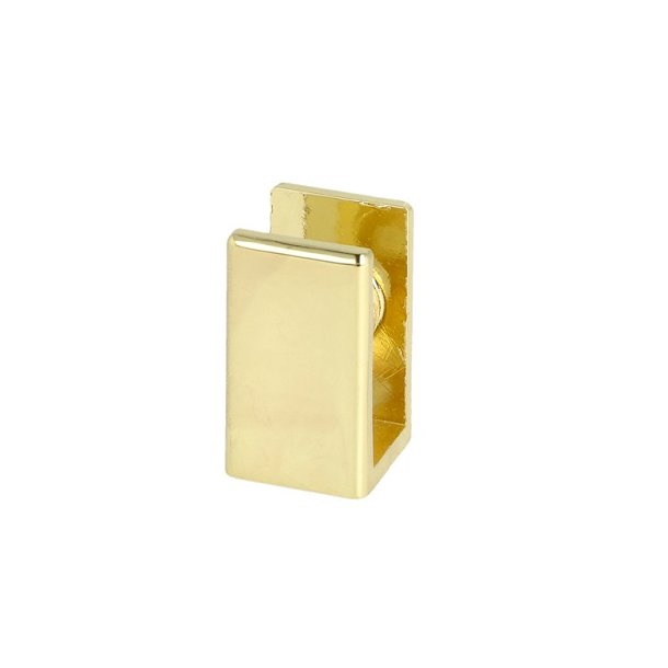 Glashyldeholder 6-10mm Glastykkelse - Messing Finish