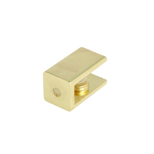 Glashyldeholder 6-10mm Glastykkelse - Messing Finish