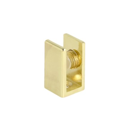 Glashyldeholder 6-10mm Glastykkelse - Messing Finish