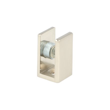 Glashyldeholder 6-10mm Glastykkelse - B�rstet St�l Finish