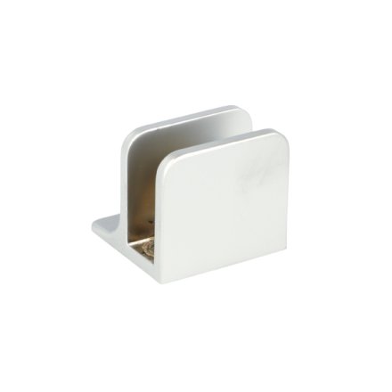 Glashyldeholder 4-8mm Glastykkelse - Aluminium Finish