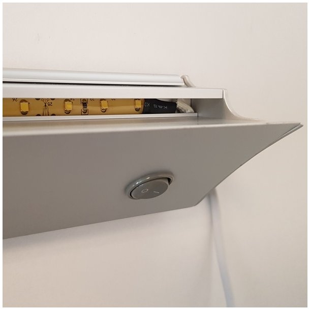 Glashylde med Indbygget LED Lys - 450 mm