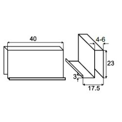 Greb "gir" til 4-6mm Glas - Forkromet