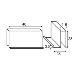 Greb "�gir" til 4-6mm Glas - Forkromet