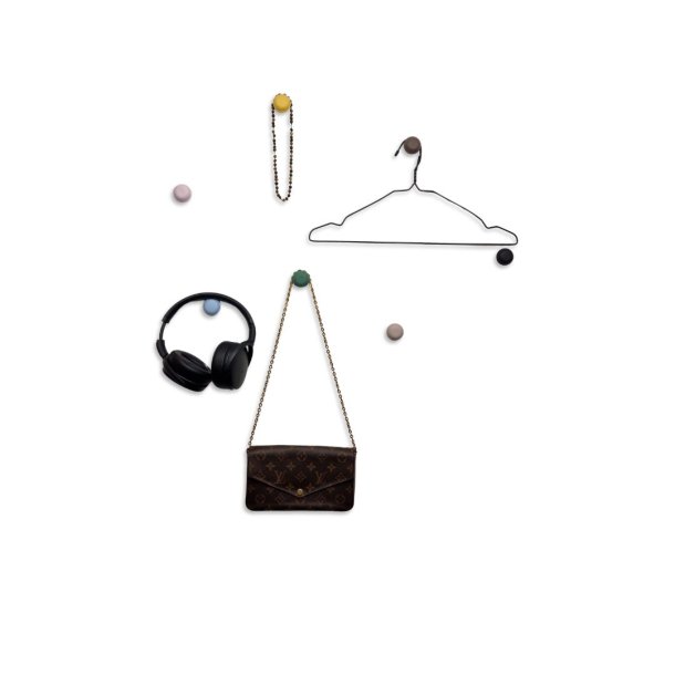 Selvklbende Drstopper/Knage "Macaron" - Sugar