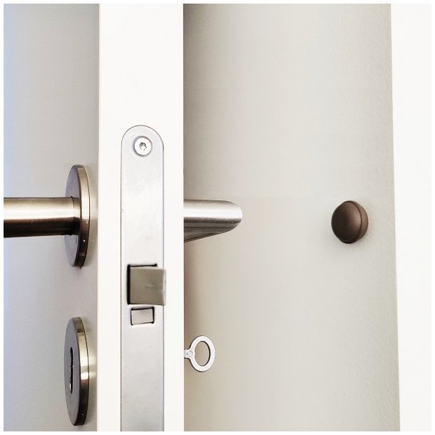 Selvklbende Drstopper/Knage "Macaron" - Mango