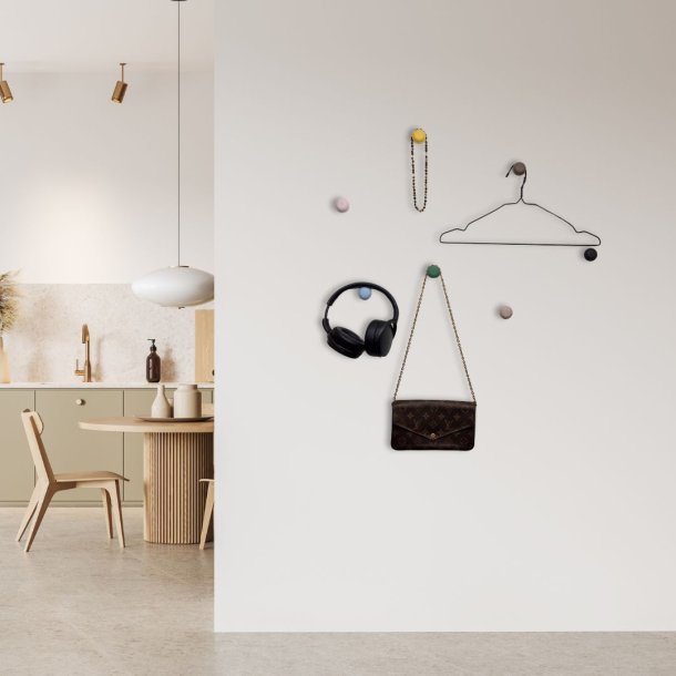 Selvklbende Drstopper/Knage "Macaron" - Mango