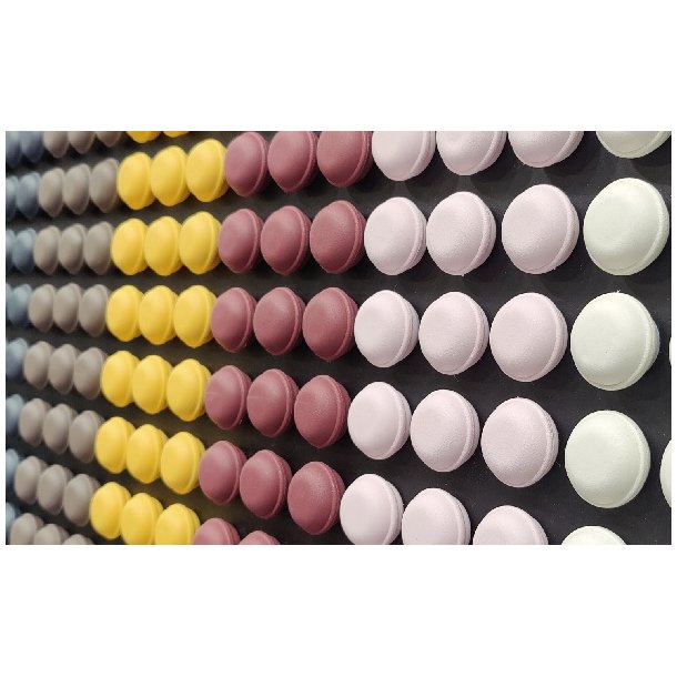 Selvklbende Drstopper/Knage "Macaron" - Strawberry