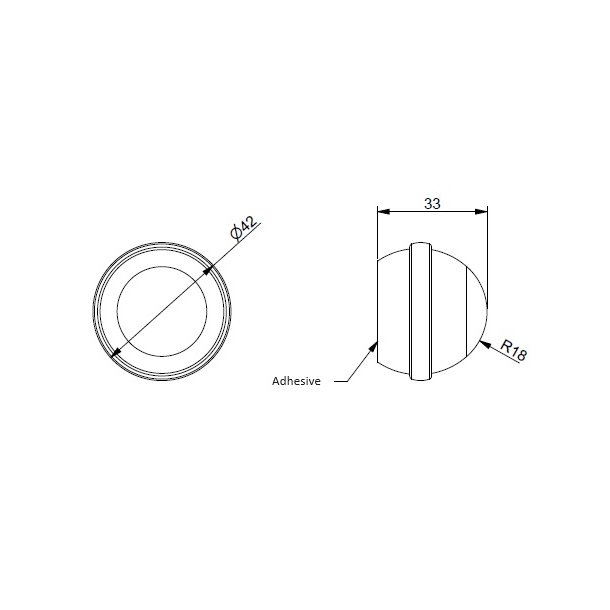 Selvklbende Drstopper "Cupcake" - Klar