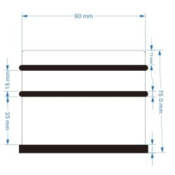 Drstopper "Beetle"-  Rustfri Stl - 90x75mm