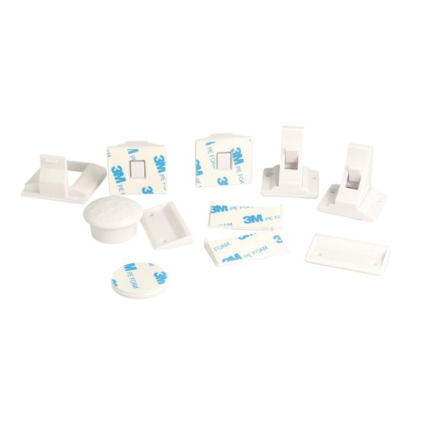Magnetisk B�rnesikringsl�s "Kind" - 4 stk Pakke