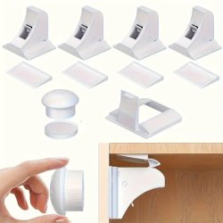 Magnetisk B�rnesikringsl�s "Kind" - 4 stk Pakke