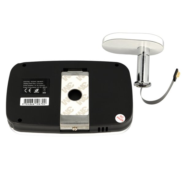 Digital Drspion 3,5" Lcd med Optage Funktion - Hvid