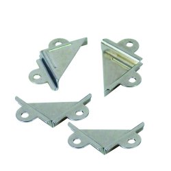 Spejlbeslag 22x22mm Stl - Forniklet