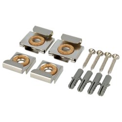 Spejlbeslag - Rustfri Stl - St Af 4 Beslag