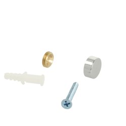 Spejlbeslag - 15mm - Poleret Krom