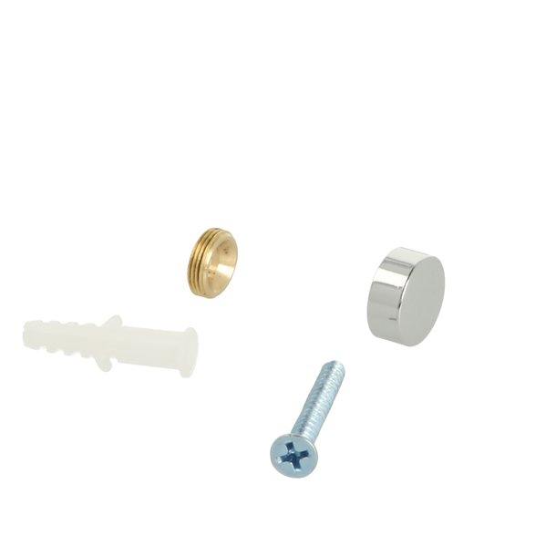 Spejlbeslag - 15mm - Poleret Krom