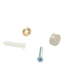 Spejlbeslag - 15mm - Brstet Stl Finish