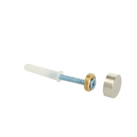 Spejlbeslag - �15mm - B�rstet St�l Finish