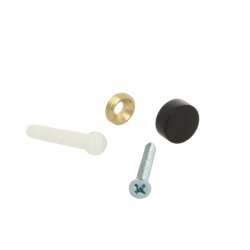 Spejlbeslag - 15mm - Sort