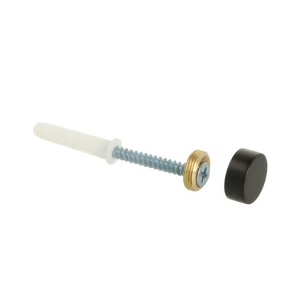 Spejlbeslag - �15mm - Sort