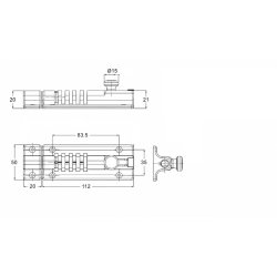 Skudrigle med Kode - 5 Hjul - 132mm