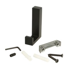 Knage "Facet" - Mat Sort - 1 Krog