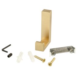 Knage "Facet" - B�rstet Messing - 1 Krog