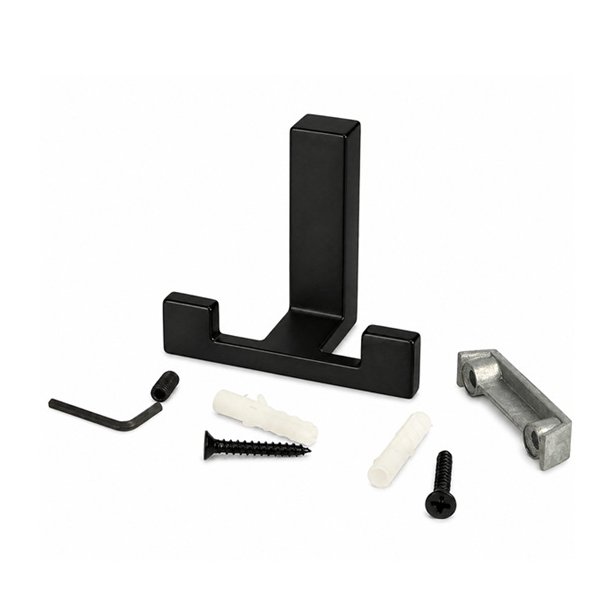Knage "Facet" - Mat Sort - 2 Kroge