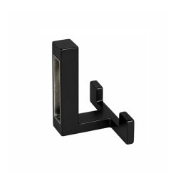 Knage "Facet" - Mat Sort - 2 Kroge