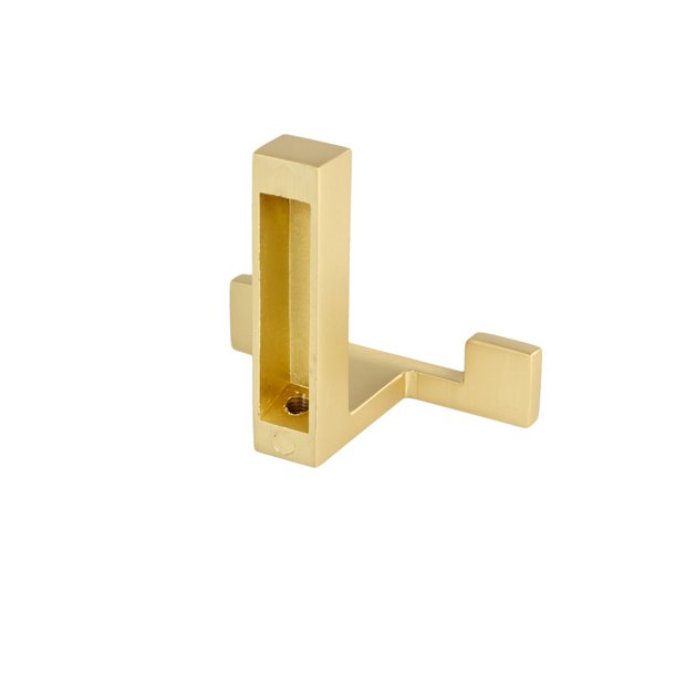 Knage "Facet" - B�rstet Messing - 2 Kroge