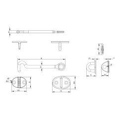 Kahytskrog "Trap" 95mm - Formessinget