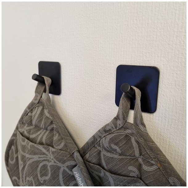 Selvklbende Knage "Pisa" - 1 Krog - Mat Sort