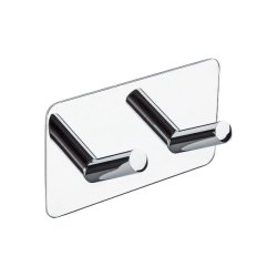 Selvklbende Knage "Pisa" - 2 Kroge - Poleret